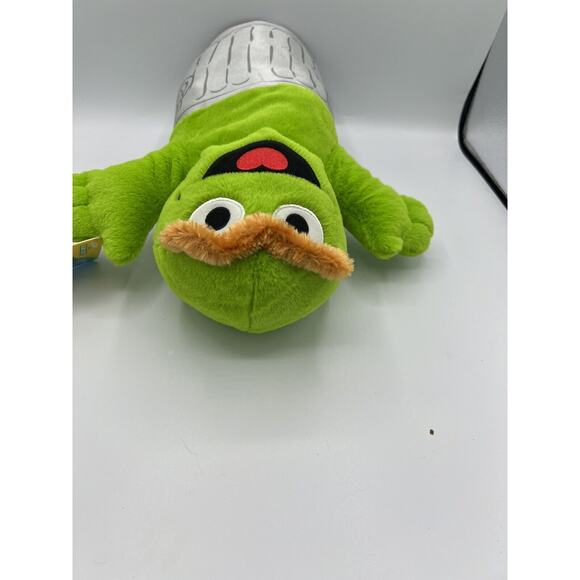 Sesame Street Oscar the Grouch Large 12-inch Soft Plush Cuddly Toy NWT - Picture 6 of 6